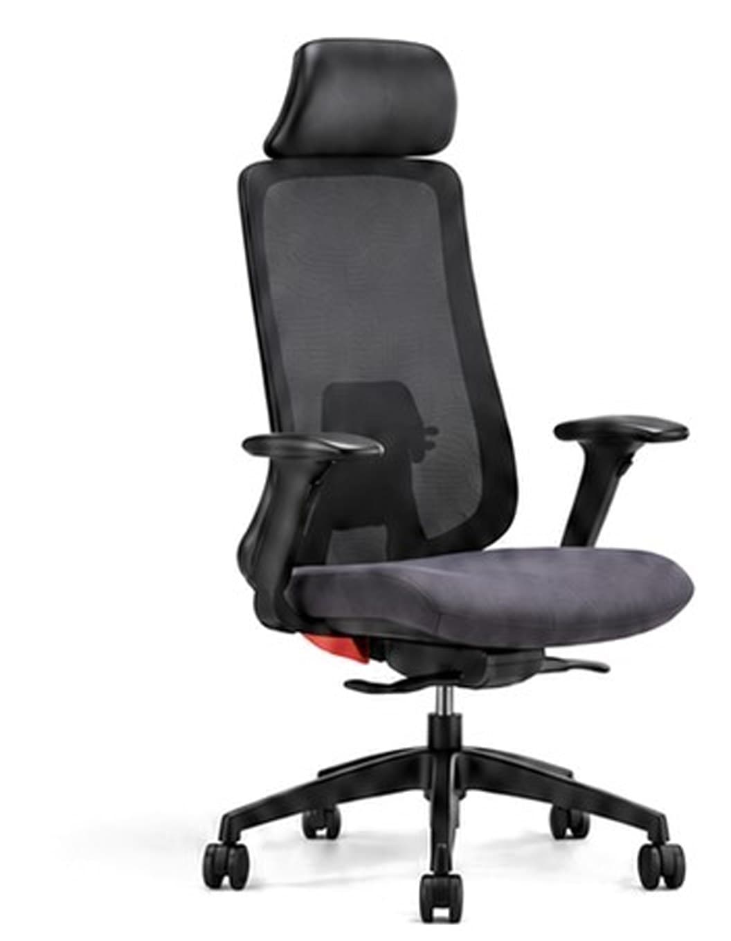 Zoi Black high-back mesh office chair with headrest