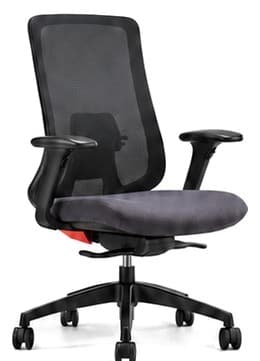 Zoi Black medium-back chair